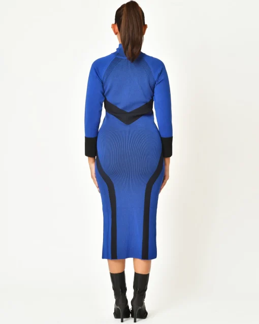 La Piscine Paris Robe en maille sportive à détail bicolore Malloni*Femme Robes