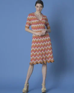 La Piscine Paris Robe en maille tricolore Missoni*Femme Robes