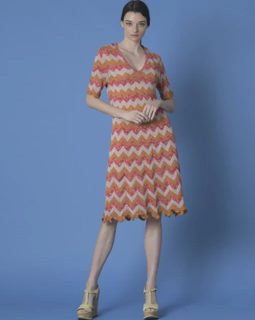 La Piscine Paris Robe en maille tricolore Missoni*Femme Robes