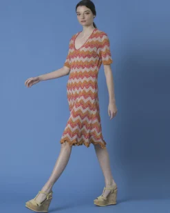 La Piscine Paris Robe en maille tricolore Missoni*Femme Robes