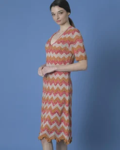 La Piscine Paris Robe en maille tricolore Missoni*Femme Robes