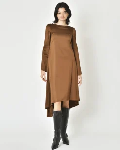 La Piscine Paris Robe en satin à empiècement Malloni*Femme Robes