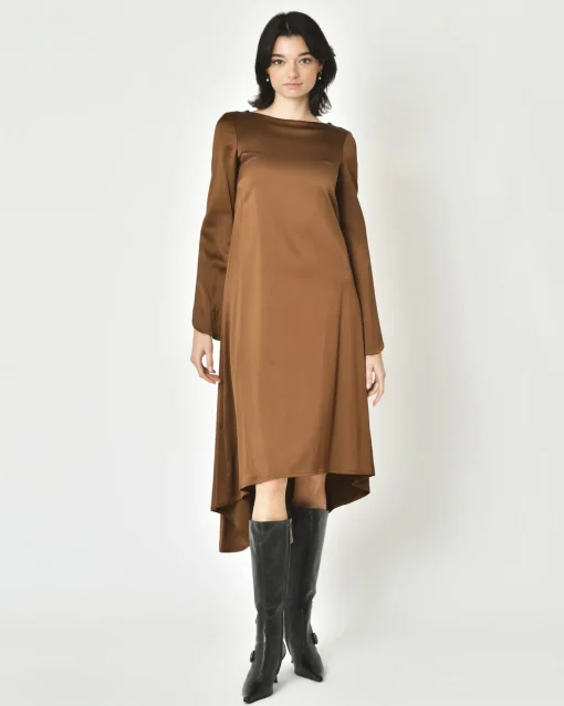 La Piscine Paris Robe en satin à empiècement Malloni*Femme Robes