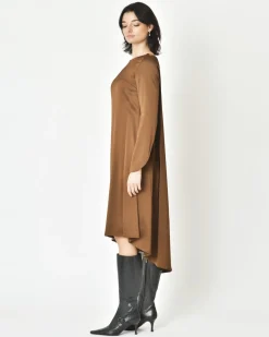 La Piscine Paris Robe en satin à empiècement Malloni*Femme Robes