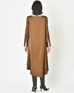 La Piscine Paris Robe en satin à empiècement Malloni*Femme Robes