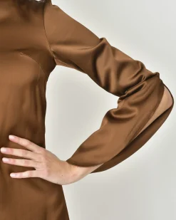 La Piscine Paris Robe en satin à empiècement Malloni*Femme Robes