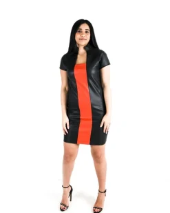 La Piscine Paris Robe en simili et orange Jijil*Femme Robes