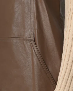 La Piscine Paris Robe en similicuir à bretelles Avn*Femme Robes