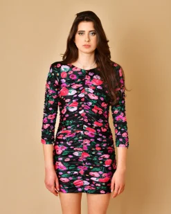 La Piscine Paris Robe en soie à imprimé fleuri Elisabetta Franchi*Femme Robes