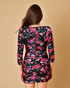 La Piscine Paris Robe en soie à imprimé fleuri Elisabetta Franchi*Femme Robes