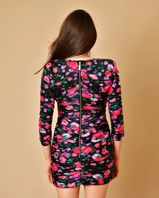 La Piscine Paris Robe en soie à imprimé fleuri Elisabetta Franchi*Femme Robes