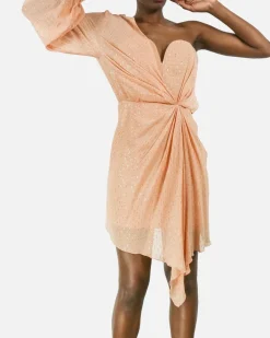 La Piscine Paris Robe en soie lamée drapée Space Simona Corsellini*Femme Robes