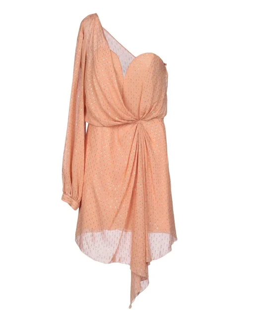 La Piscine Paris Robe en soie lamée drapée Space Simona Corsellini*Femme Robes