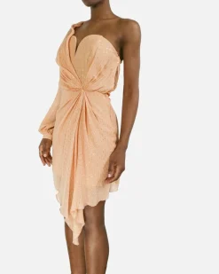 La Piscine Paris Robe en soie lamée drapée Space Simona Corsellini*Femme Robes
