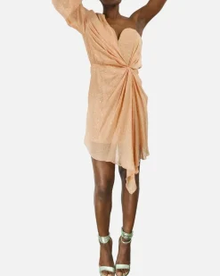 La Piscine Paris Robe en soie lamée drapée Space Simona Corsellini*Femme Robes