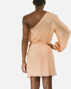 La Piscine Paris Robe en soie lamée drapée Space Simona Corsellini*Femme Robes
