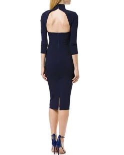 La Piscine Paris Robe en tissu bi élastique froncé Elisabetta Franchi*Femme Robes