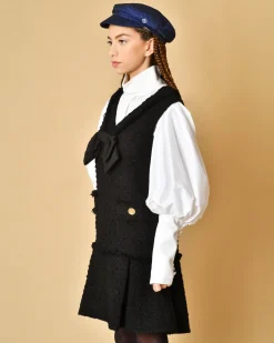 La Piscine Paris Robe en tweed à noeud Edward Achour*Femme Robes