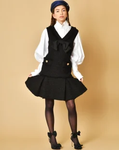 La Piscine Paris Robe en tweed à noeud Edward Achour*Femme Robes
