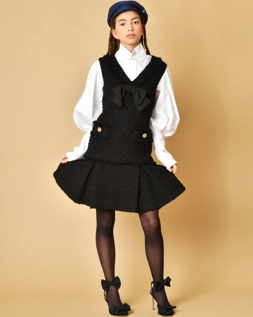 La Piscine Paris Robe en tweed à noeud Edward Achour*Femme Robes