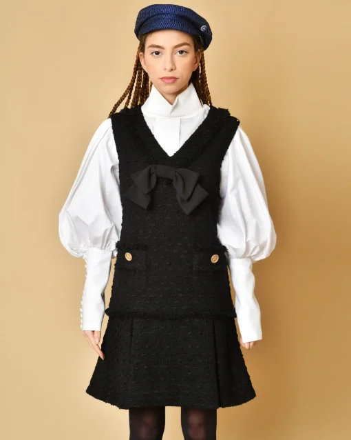 La Piscine Paris Robe en tweed à noeud Edward Achour*Femme Robes