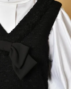 La Piscine Paris Robe en tweed à noeud Edward Achour*Femme Robes