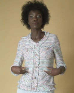 La Piscine Paris Robe en tweed et à plis Edward Achour*Femme Robes
