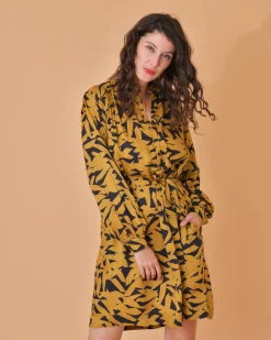 La Piscine Paris Robe en viscose à imprimé abstrait Chloé Stora*Femme Robes
