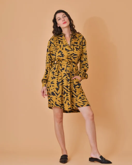 La Piscine Paris Robe en viscose à imprimé abstrait Chloé Stora*Femme Robes