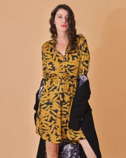 La Piscine Paris Robe en viscose à imprimé abstrait Chloé Stora*Femme Robes