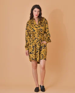La Piscine Paris Robe en viscose à imprimé abstrait Chloé Stora*Femme Robes