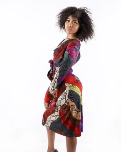 La Piscine Paris Robe en viscose multicolore à imprimé animal Just Cavalli*Femme Robes