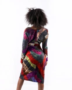 La Piscine Paris Robe en viscose multicolore à imprimé animal Just Cavalli*Femme Robes