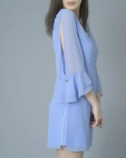La Piscine Paris Robe en voile à manches bouffantes Nenette*Femme Robes