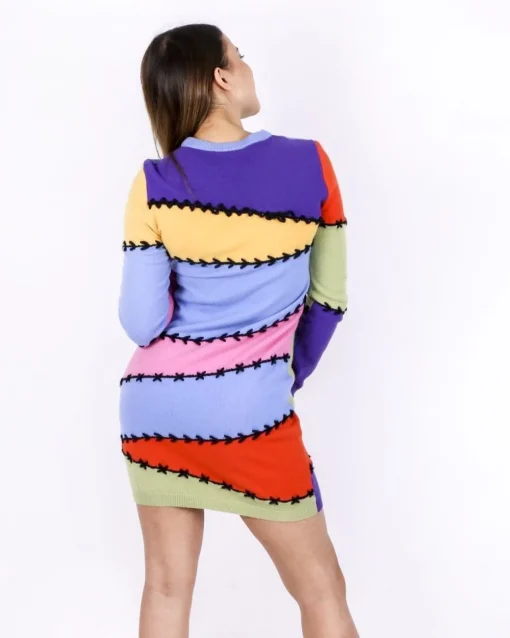 La Piscine Paris Robe façon patchwork en cachemire multicolore Moschino*Femme Robes
