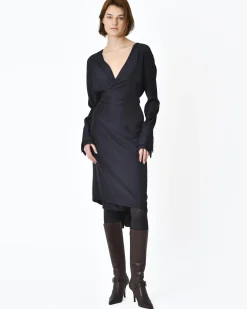 La Piscine Paris Robe faux portefeuille marine foncé Lanvin*Femme Robes
