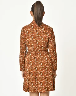 La Piscine Paris Robe fleurie à plis et volants Chemins Blancs*Femme Robes