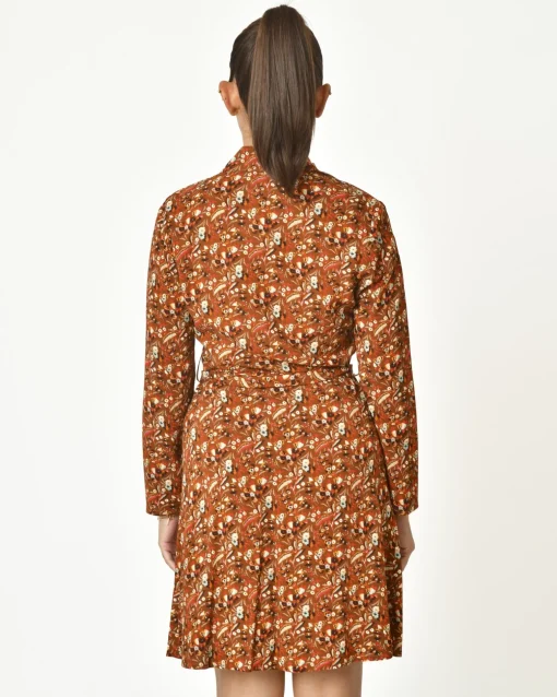 La Piscine Paris Robe fleurie à plis et volants Chemins Blancs*Femme Robes