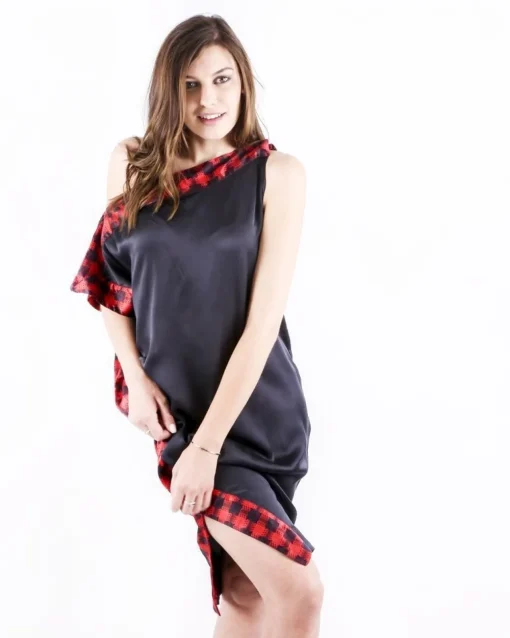 La Piscine Paris Robe foulard en soie à galons rouge Michel Klein*Femme Robes