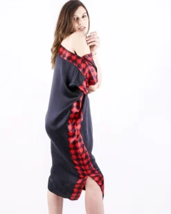 La Piscine Paris Robe foulard en soie à galons rouge Michel Klein*Femme Robes