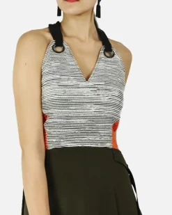 La Piscine Paris Robe multi-textures à oeillets Damir Doma*Femme Robes