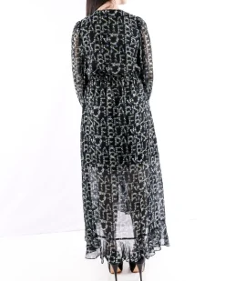 La Piscine Paris Robe longue empire à motif floraux Isabelle Blanche*Femme Robes