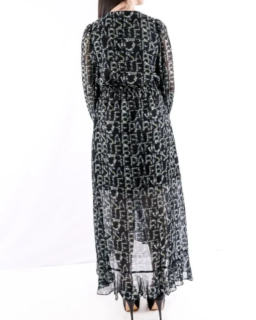 La Piscine Paris Robe longue empire à motif floraux Isabelle Blanche*Femme Robes