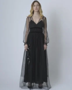 La Piscine Paris Robe longue en tulle Isabelle Blanche*Femme Robes