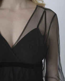 La Piscine Paris Robe longue en tulle Isabelle Blanche*Femme Robes