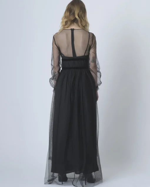 La Piscine Paris Robe longue en tulle Isabelle Blanche*Femme Robes