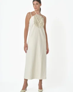 La Piscine Paris Robe longue Hippie en coton Tela*Femme Robes