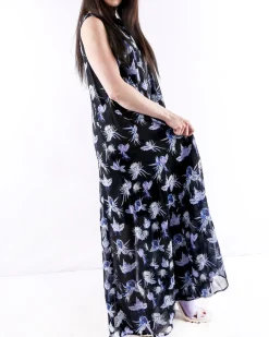 La Piscine Paris Robe longue e à motifs fleurs du paradis Isabelle Blanche*Femme Robes