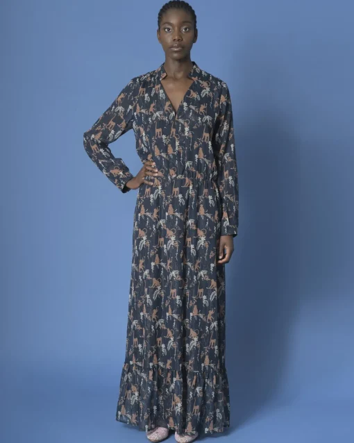 La Piscine Paris Robe maxi à imprimés SVNTY*Femme Robes