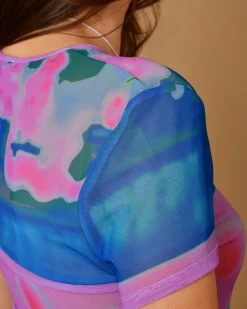 La Piscine Paris Robe midi à imprimé graphique Miaou*Femme Robes